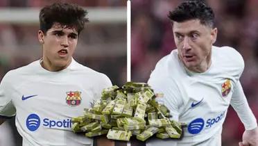 Mientras Lewandowski gana 20 millones, el nuevo mega sueldo para Cubarsí en Barça