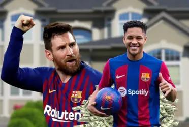 Mientras Messi compró una casa, lo que hará Vitor Roque con su primer sueldo