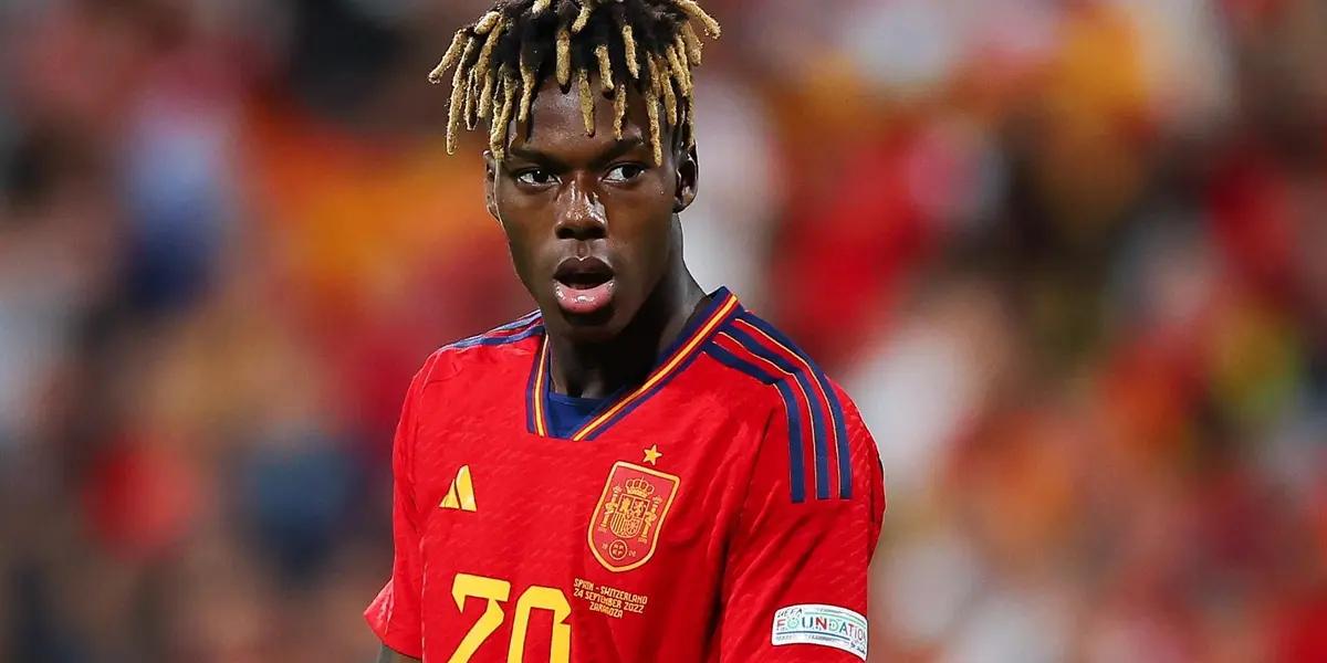 Nico Williams aportó un tanto para sumar a la goleada de España ante Georgia.