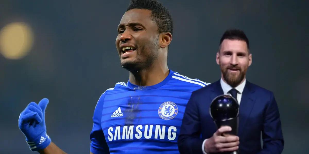 Obi Mikel y Leo Messi