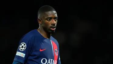 Ousmane Dembelé con la camiseta del PSG