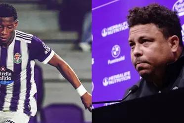 Para que Gonzalo Plata siga en el Valladolid Ronaldo Nazário debería aumentarle el salario.