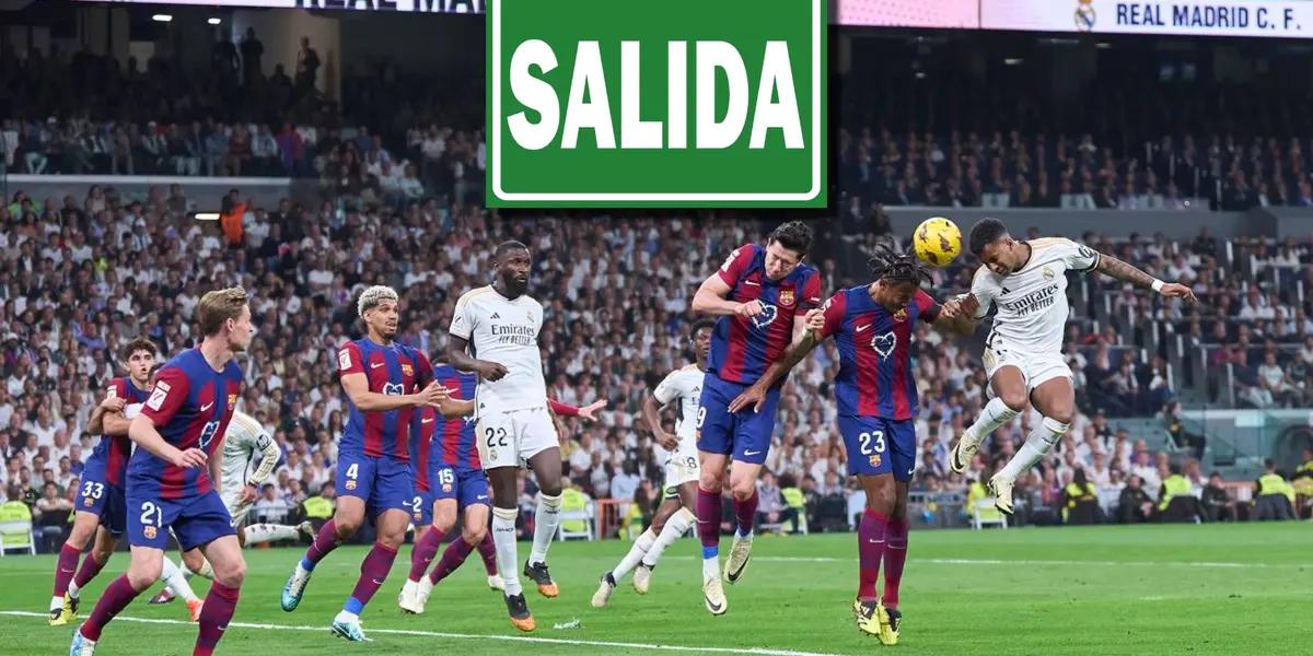 Partido entre FC Barcelona ante Real Madrid