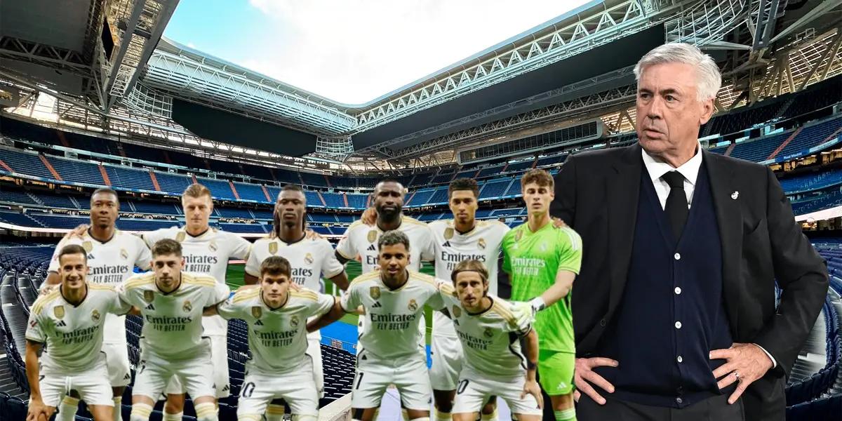 Plantilla Real Madrid y Ancelotti