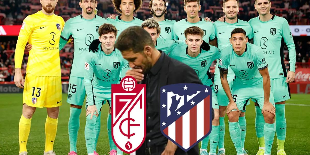 Por eso lo echará Simeone, el jugador de Atleti que no dio la talla vs Granada