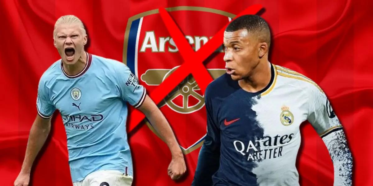 Pudo enfrentar a Haaland, pero por esta insólita razón Mbappé rechazó a Arsenal