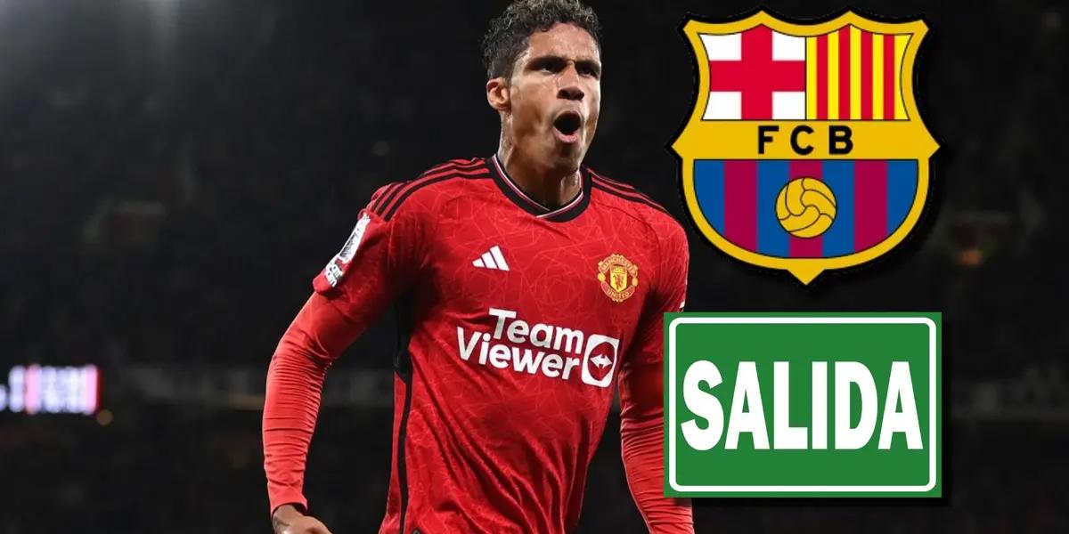 Raphael Varane en el Manchester United