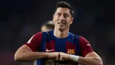 Robert Lewandowski anotó el segundo para el FC Barcelona y el Atleti bajó los brazos