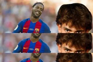 Ronaldinho también hizo emocionar a la afición de FC Barcelona en una fecha muy especial