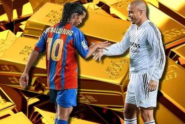 Ronaldo en el Real Madrid y Ronaldinho en el FC Barcelona, ambos hicieron época y mira a cuánto ascienden sus fortunas ahoras