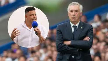 Ronaldo y Ancelotti. Foto: redes de Ronaldo y Ancelotti.