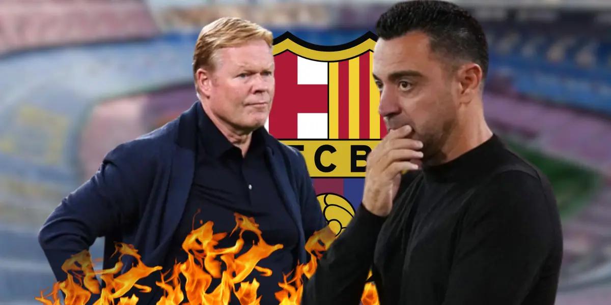 Salió por la puerta de atrás y se acordó del Barça, Koeman y su apoyo a Xavi