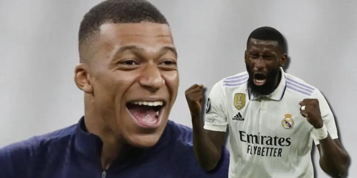 Serán compañeros en el Madrid, pero mira el baile que Mbappé le pegó a Rüdiger