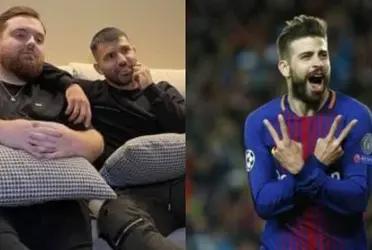 Sergio Agüero se burló del festejo de Gerard Piqué que era dedicado para su ex pareja, Shakira, en el FC Barcelona