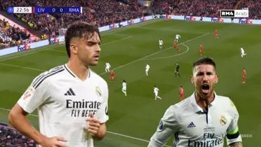 Sergio Ramos - Raúl Asencio (Foto: Captura X)