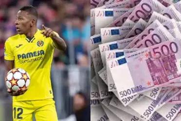 Si efectivamente el Tottenham Hotspur termina pagando 22 millones de euros al Villareal por la ficha de Pervis Estupiñán, al ecuatoriano le quedarían 3,3 millones de euros de esa venta.