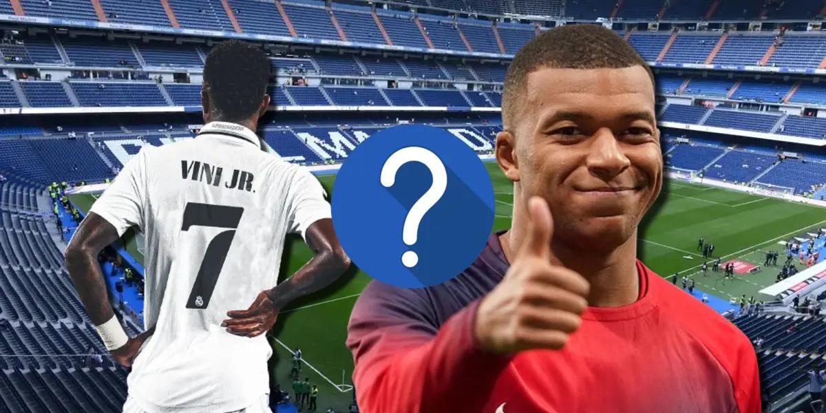 Si Mbappé le arrebata la 7 a Vinicius, este sería su nuevo número en el Madrid