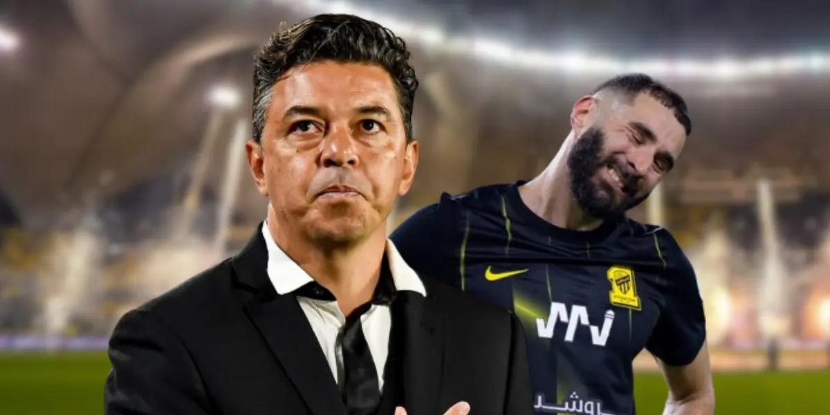 Sorpresa en Arabia, la decisión de Gallardo con Benzema en Al Ittihad