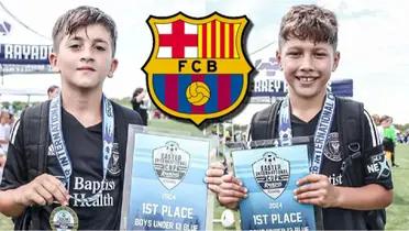 Thiago Messi y Benjamín Suárez