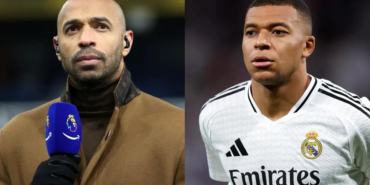 Thierry Henry y Kylian Mbappé / Foto: Bolavip