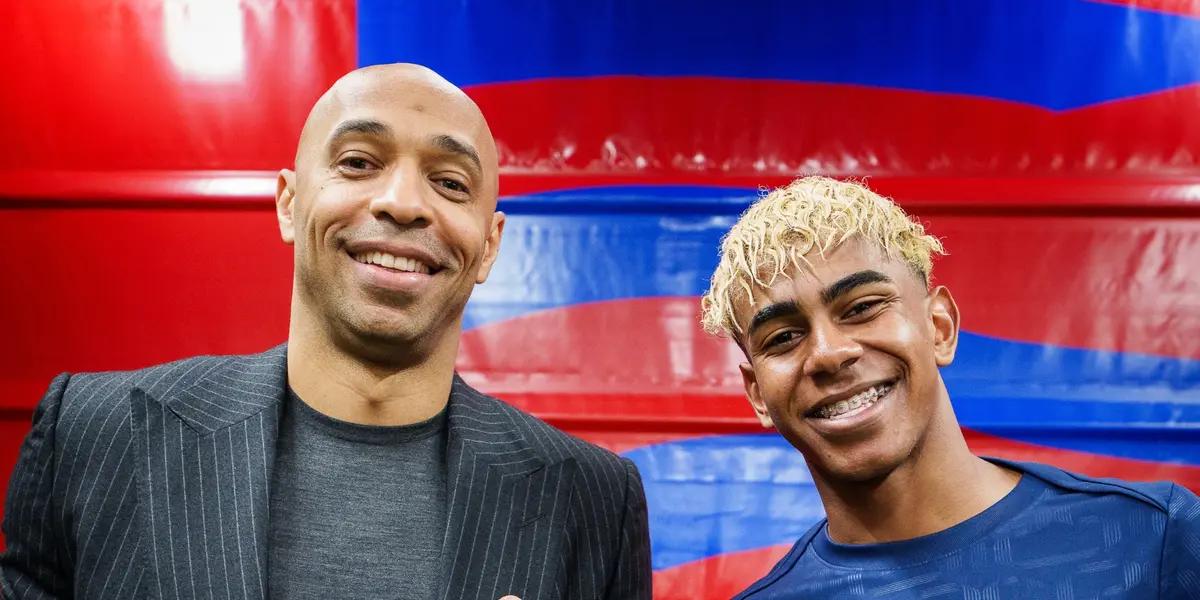 Thierry Henry y Lamine Yamal