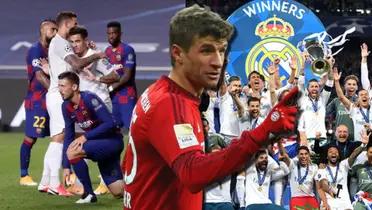 Thomas Muller, jugador del Bayern Múnich, ha enfrentado al Real Madrid y FC Barcelona