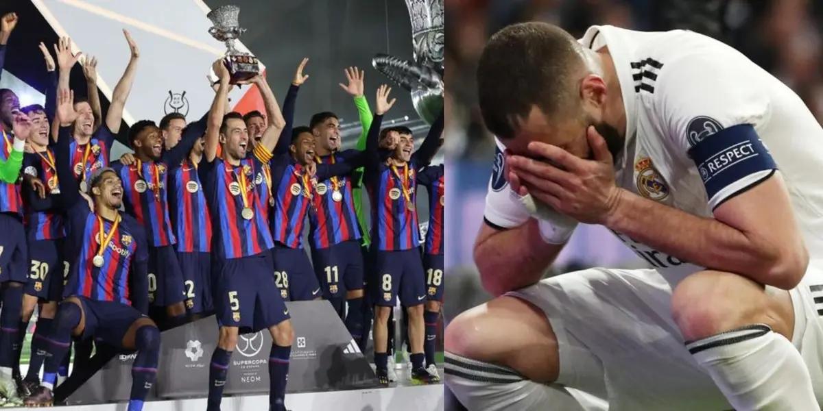 Tras ganarle el título en territorio árabe, se fue con toda conta el equipo merengue.