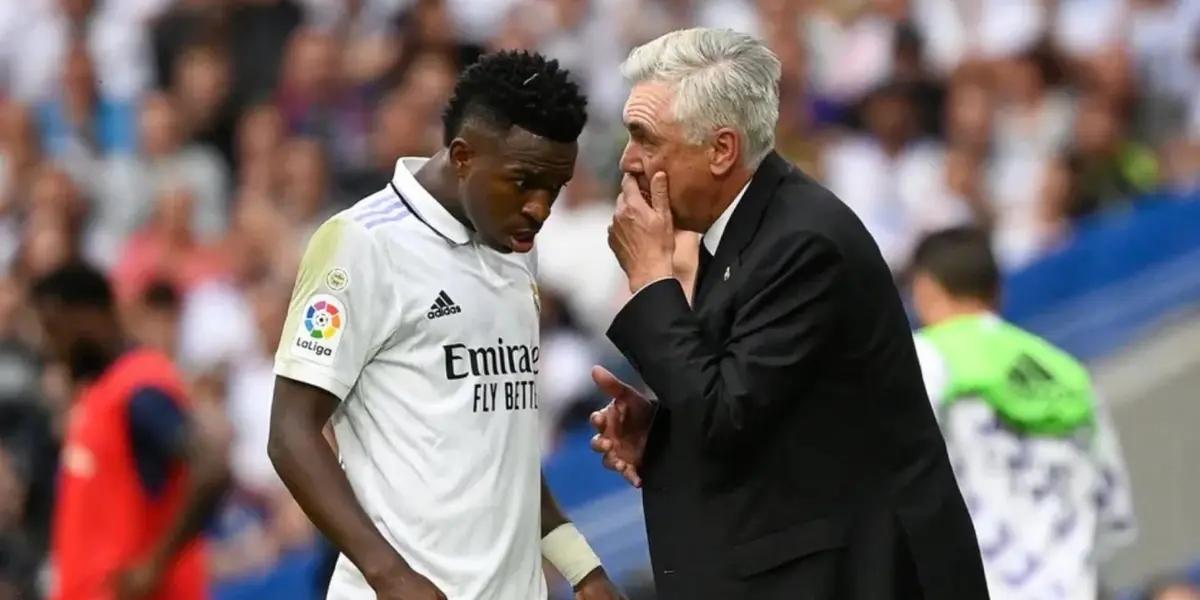 Tras las actitudes polémicas de Vinicius con el Madrid, esto planea hacer Ancelotti