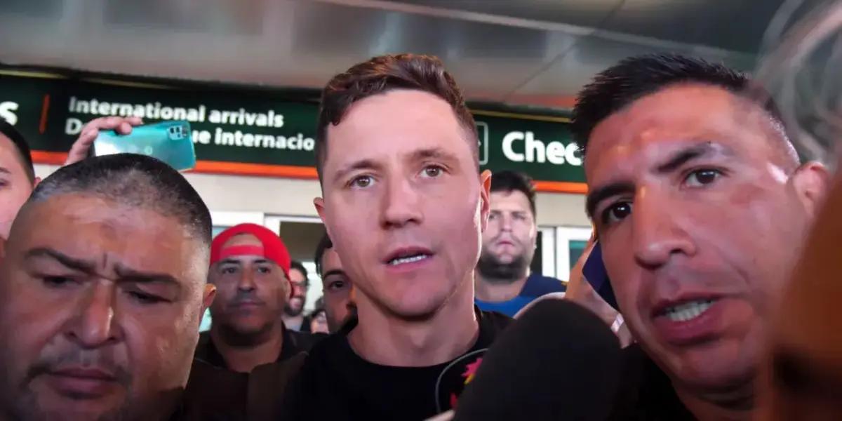 Un aficionado del Zaragoza empezó a perseguir a Ander Herrera por Buenos Aires