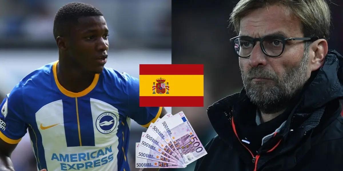 Un equipo de LaLiga planea arruinarle los planes a Jurgen Klopp y pensando en el cierre del mercado, pondrían los millones sobre la mesa para conseguir al ecuatoriano.