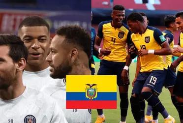 Un jugador ecuatoriano emigraría luego del Mundial para jugar con Messi, Neymar y Mbappé.