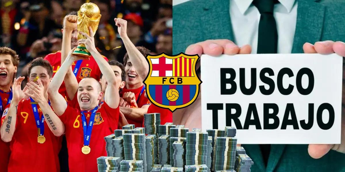 Una de las máximas glorias de FC Barcelona quedó libre y hoy busca un nuevo destino para el final de su carrera