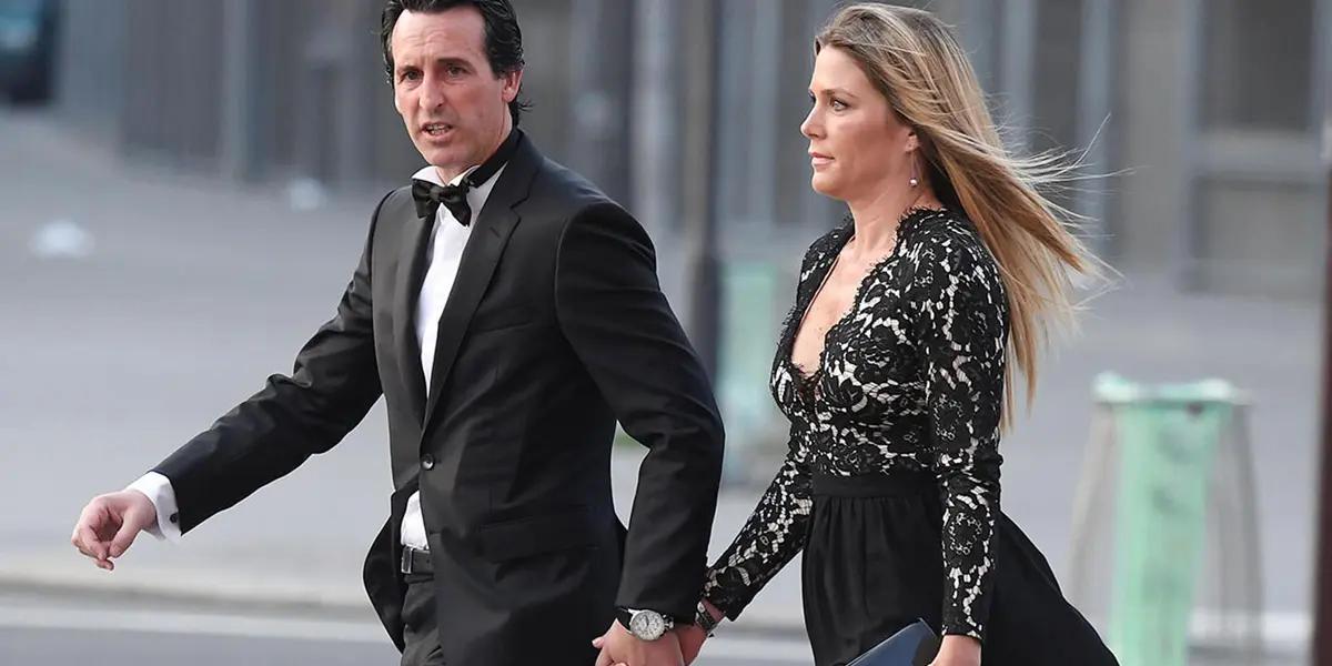 Unai Emery y su esposa Luisa Fernández / Foto: Marca