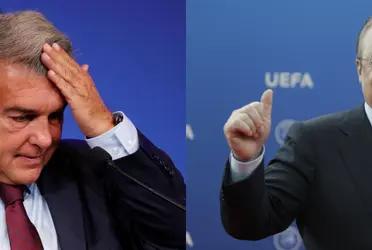 Uno de los futbolistas que estaba en los planes de Laporta podría vestir los colores del Madrid luego del mercado de invierno.