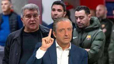 Usó a Julio Iglesias, el duro ataque que lanzó Pedrerol a Joan Laporta y Xavi
