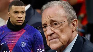 (VIDEO) La irónica respuesta de Florentino al ser consultado por Mbappé