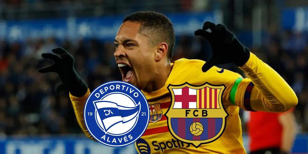 (VIDEO) Segundo al hilo, ruge Vitor Roque y celebra el Barça el 3 a 1 vs Alavés