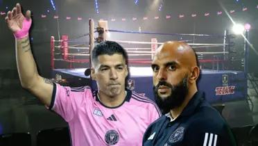 (VIDEO) Suárez lo invitó a pelear y mira la reacción del guardaespaldas de Messi