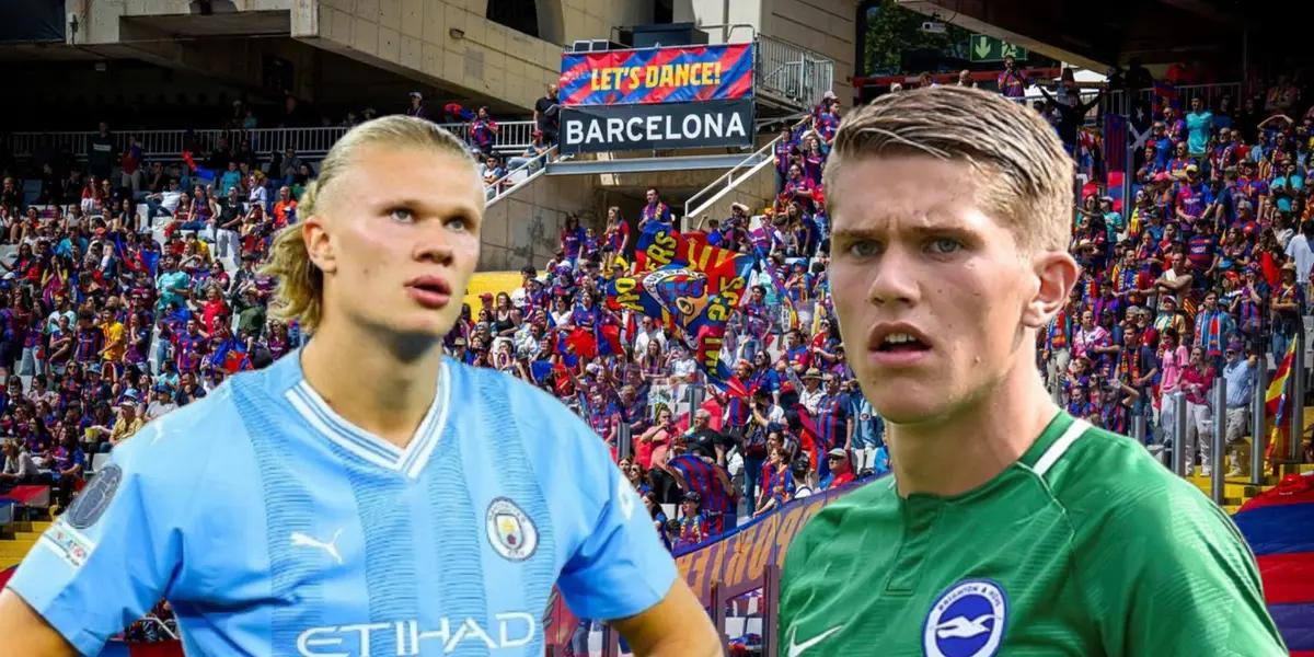 Viktor Gyokeres - Erling Haaland (Foto: FC Barcelona)