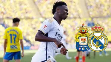 Vinicius celebrando el gol frente a Las Palmas