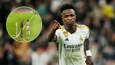 Vinicius con la camiseta del Real Madrid.