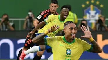 Vinicius Jr. - Raphinha (Foto: Antena 2)