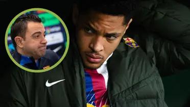 Vitor Roque en el banquillo, Xavi en rueda de prensa.