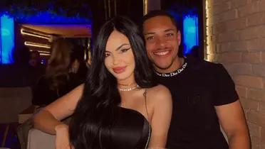 Vitor Roque y su esposa, Dayana Lins / Foto: AS