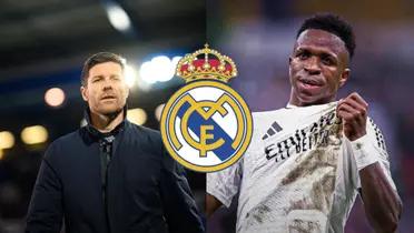 Xabi Alonso y Vinicius Jr