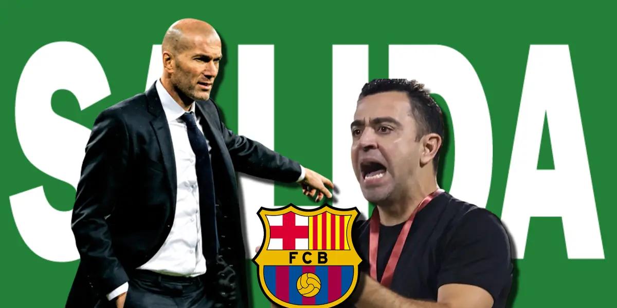 Xavi anunció que se irá el Barça y revelaron cómo reaccionó Zinedine Zidane