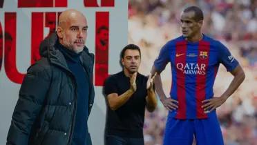 Xavi Hernández, Pep Guardiola y Rivaldo, emblemas del FC Barcelona.