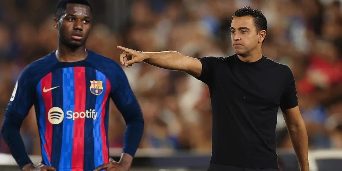 Xavi Hernández tuvo un mensaje extraño cuando se refirió al caso de Ansu Fati