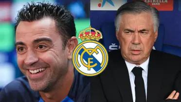 Xavi Hernández y Carlo Ancelotti / Foto: Marca