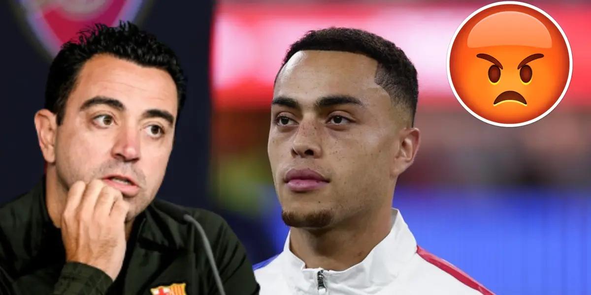 Xavi Hernández y Sergiño Dest